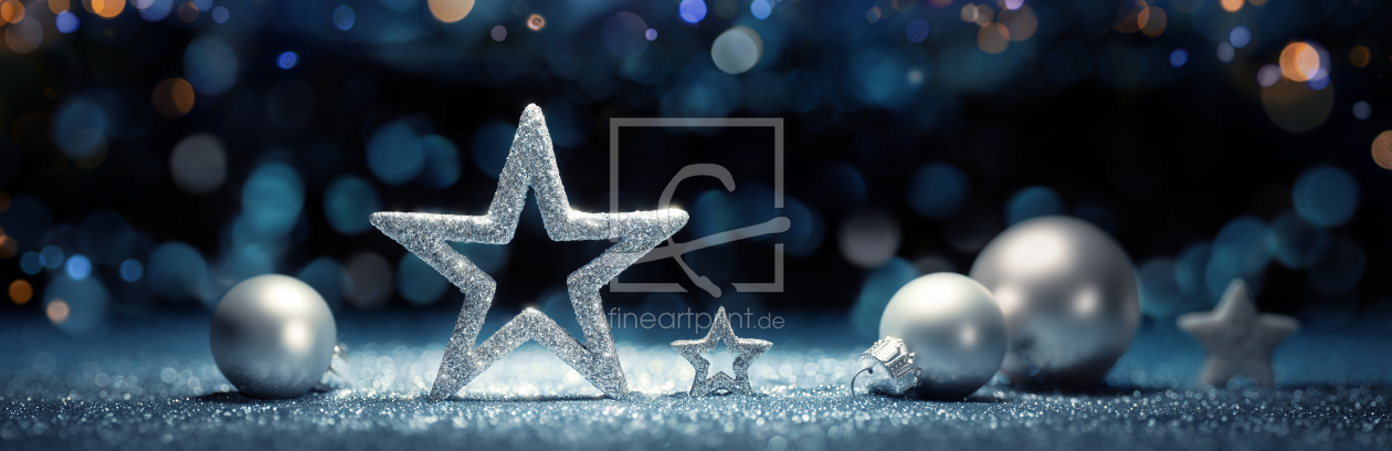 Bild-Nr.: 12920083 Stilvolle Weihnachtsdekoration in Silber erstellt von Smileus