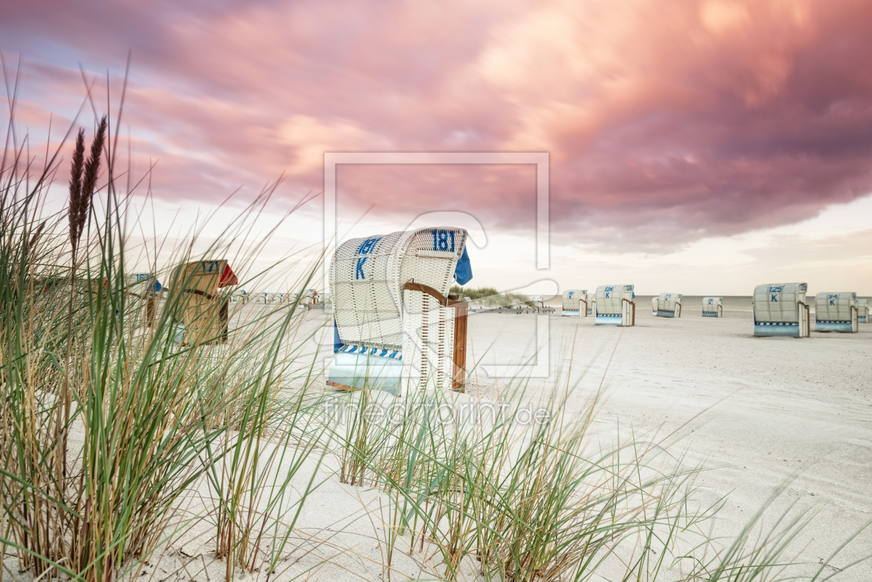 Bild-Nr.: 12921137 Sonnenuntergang am Strand erstellt von Nordbilder