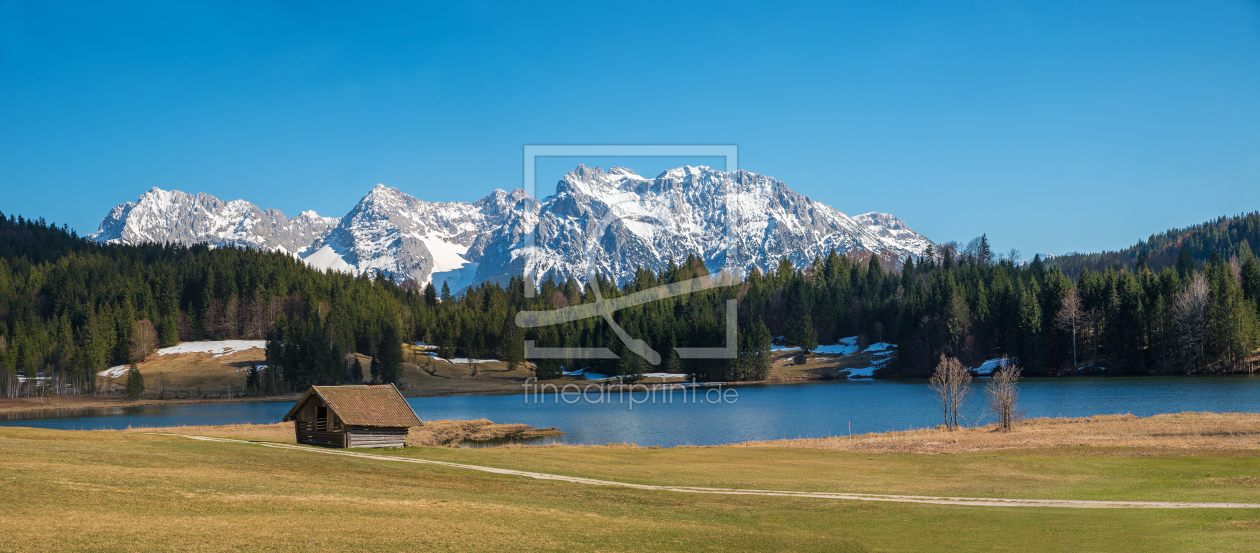 Bild-Nr.: 12922375 Geroldsee Panorama Karwendelgebirge Frühjahr erstellt von SusaZoom