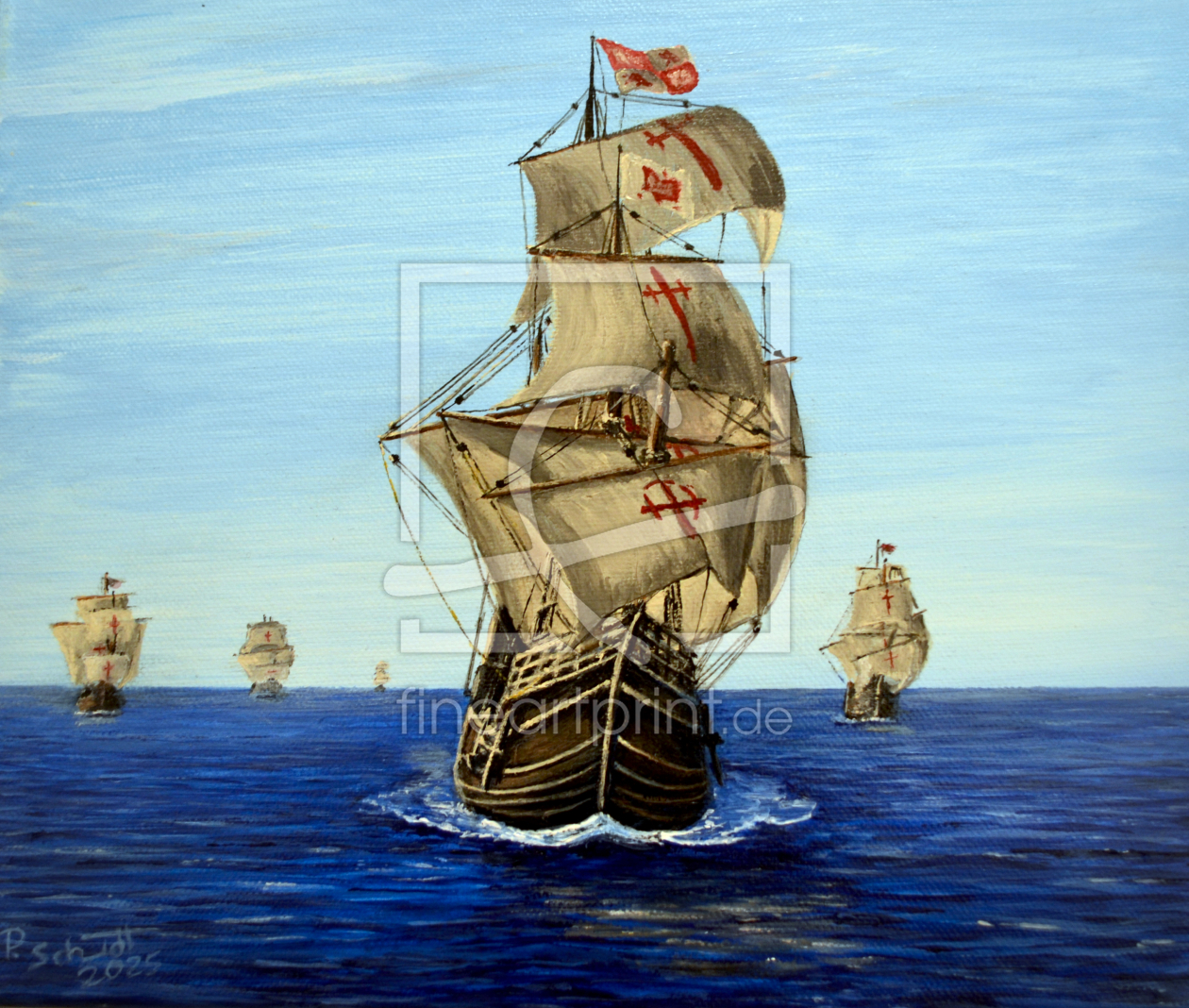 Bild-Nr.: 12923770 Magellans Flotte erstellt von SchmidtArt