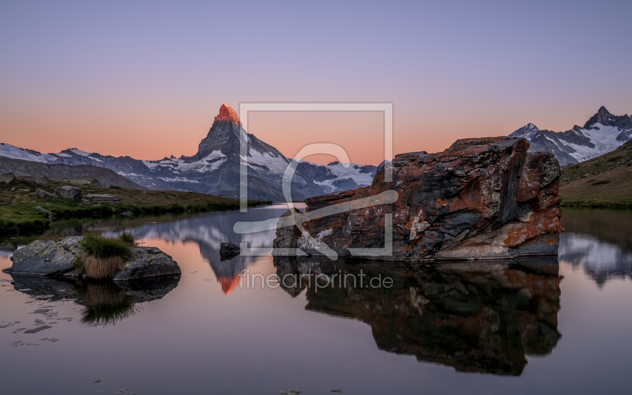 Bild-Nr.: 12926585 Sonnenaufgang am Stellisee Zermatt erstellt von Achim Thomae