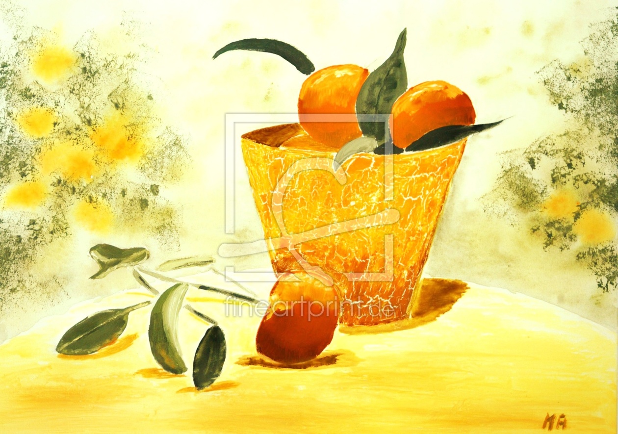 Bild-Nr.: 12928033 orangenernte- gegenstänstämdliches Acrylbild erstellt von M.A. Ziehr