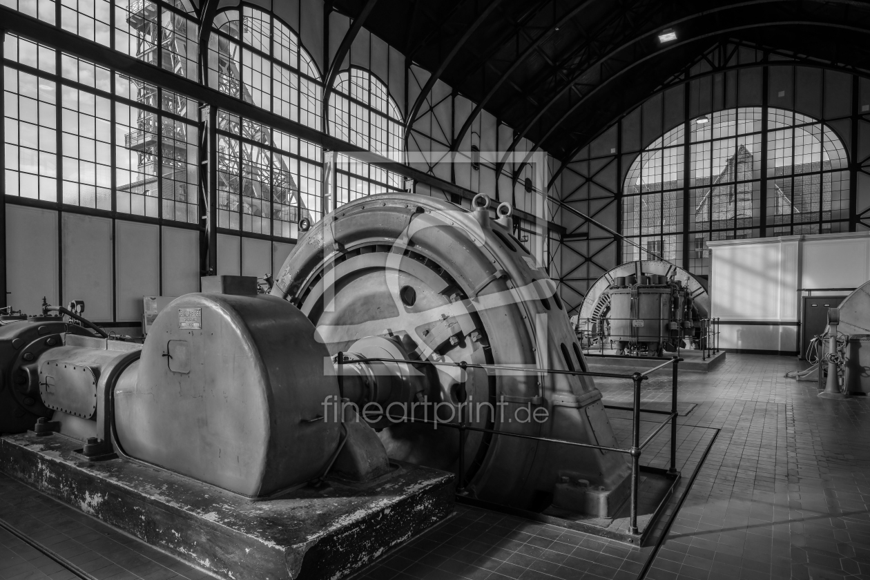 Bild-Nr.: 12931679 Maschinenhalle mit Generatoren erstellt von volker heide