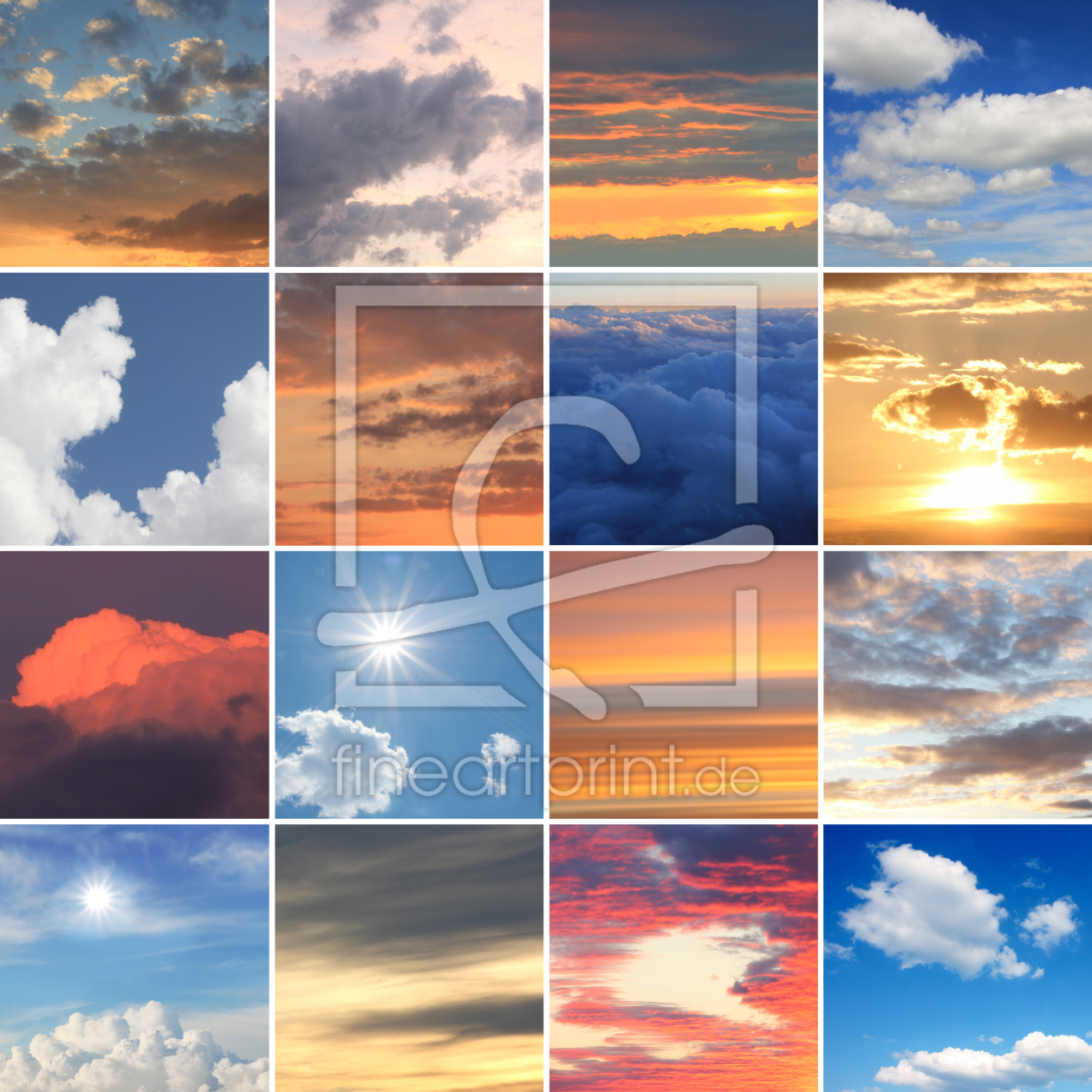 Bild-Nr.: 12935039 Collage Wolken erstellt von SusaZoom