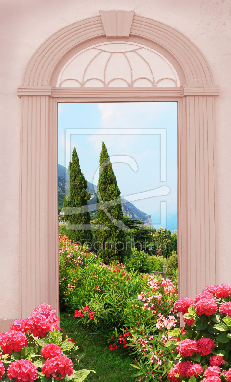 Bild-Nr.: 12935164 Torbogen mit Blick auf mediterrane Landschaft erstellt von SusaZoom