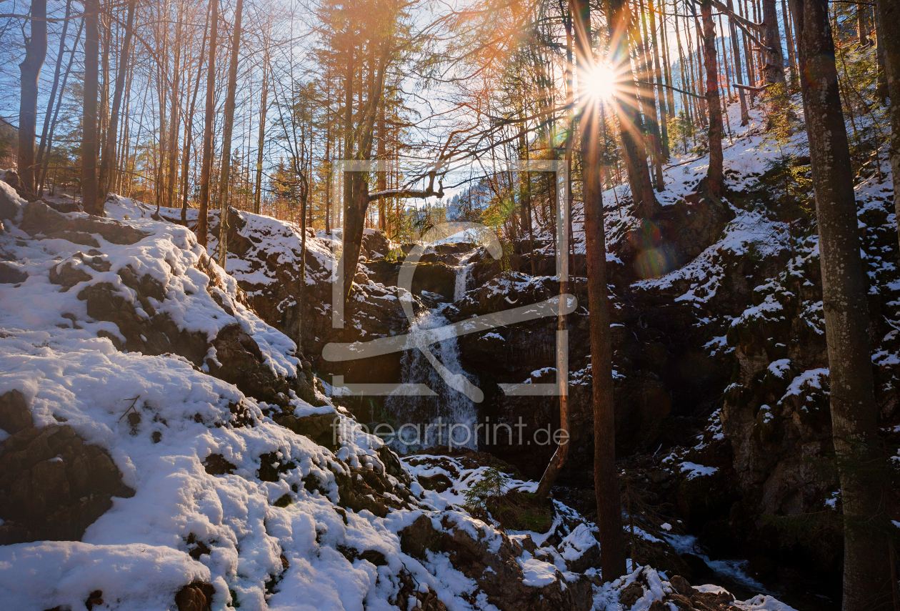 Bild-Nr.: 12935252 Wasserfall im Winter Josefstal Schliersee erstellt von SusaZoom