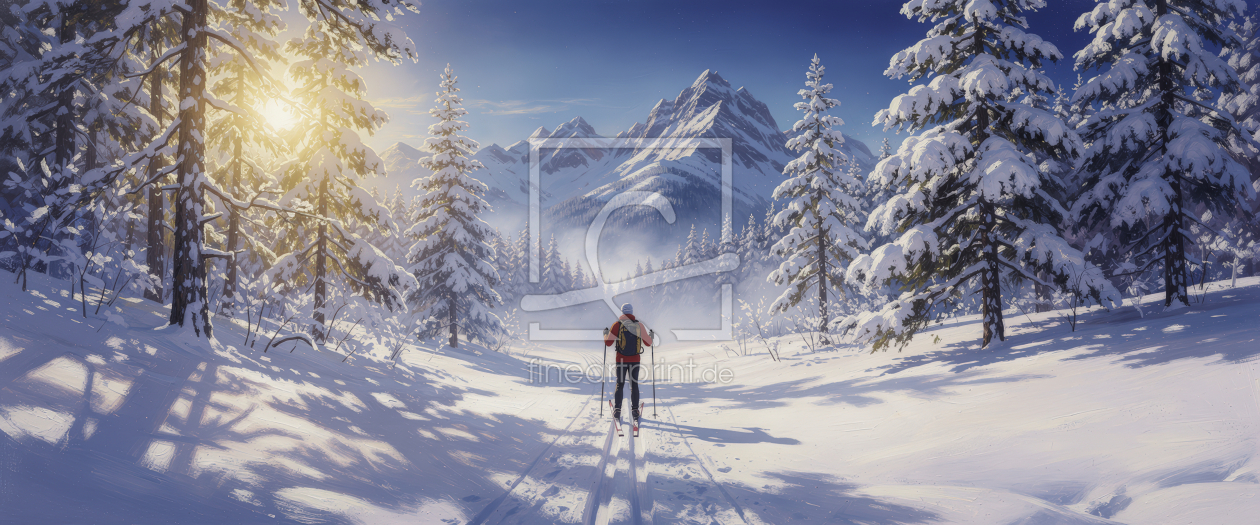 Bild-Nr.: 12935701 Langlauf KI erstellt von XYRIUS