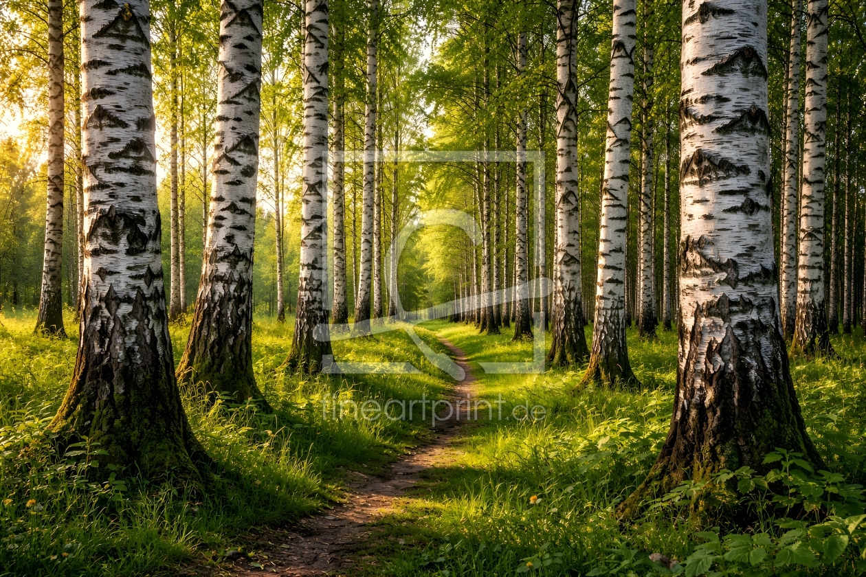 Bild-Nr.: 12935760  Birkenwald KI erstellt von gabii40