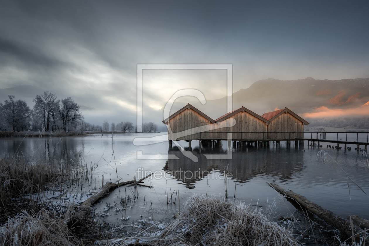 Bild-Nr.: 12936164 Die Bootshäuser vom Kochelsee erstellt von Steffen Henze