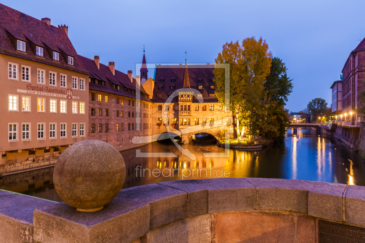 Bild-Nr.: 12936676 Heilig-Geist-Spital in Nürnberg bei Nacht erstellt von dieterich