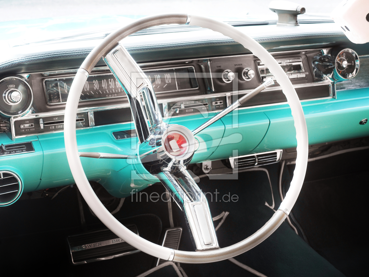 Bild-Nr.: 12937457 Amerikanischer Oldtimer Sedan Deville 1961 Lenkrad erstellt von Beate Gube
