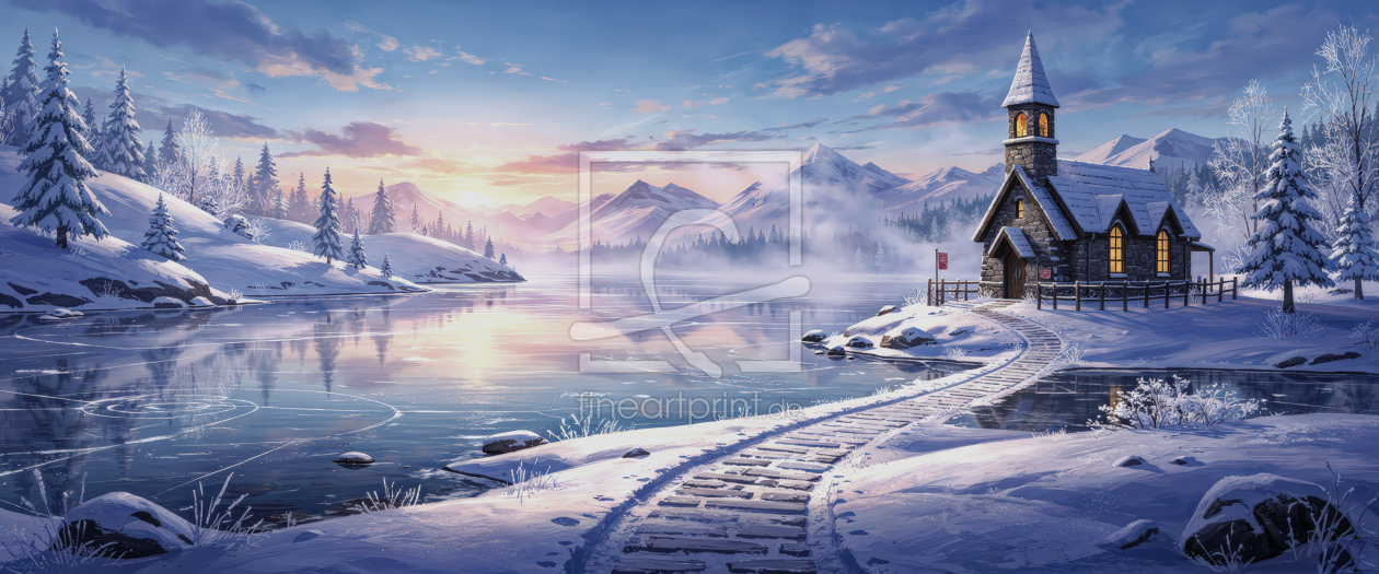 Bild-Nr.: 12937764 Kapelle am See KI erstellt von XYRIUS