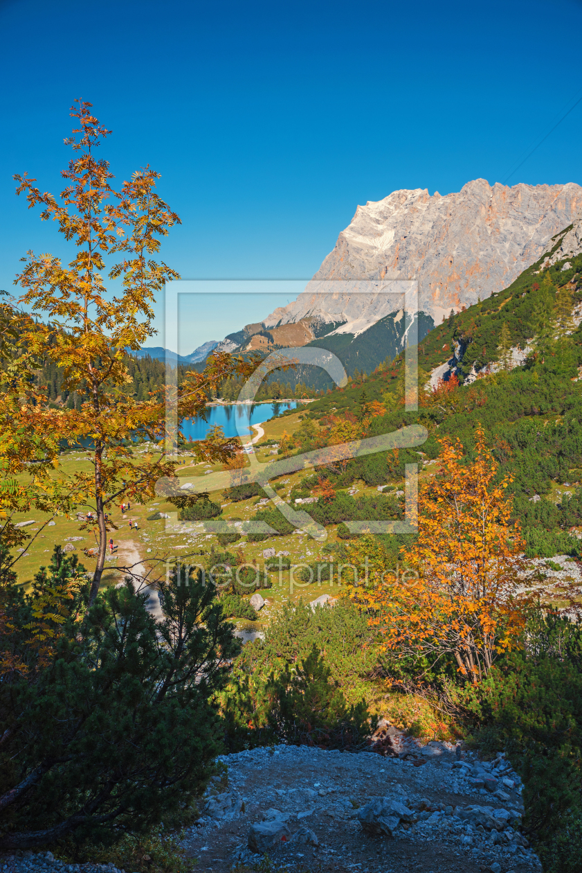 Bild-Nr.: 12938037 Herbstlandschaft Ehrwald mit Zugspitze erstellt von SusaZoom
