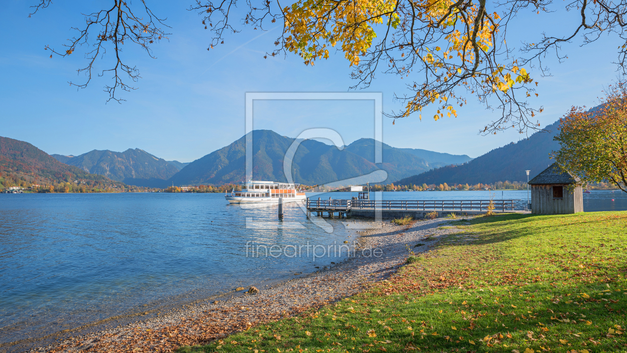 Bild-Nr.: 12938201 Schiffsanlegestelle Abwinkl am Tegernsee erstellt von SusaZoom