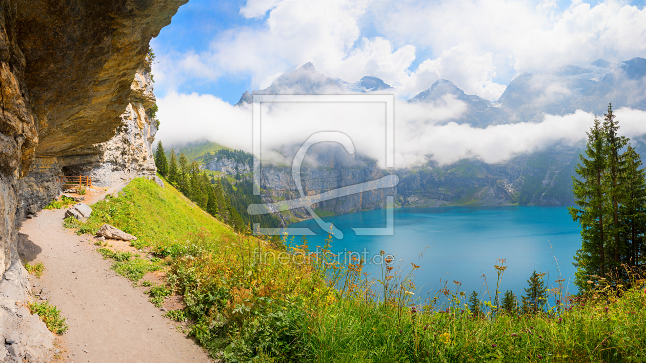 Bild-Nr.: 12938439 Felsenweg oberhalb Oeschinensee Schweiz erstellt von SusaZoom