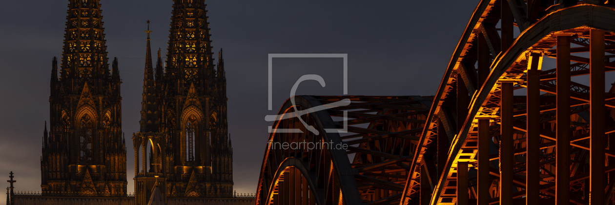 Bild-Nr.: 12938916 Goldene Stunde zwischen Dom und Rhein erstellt von Walter G. Allgöwer