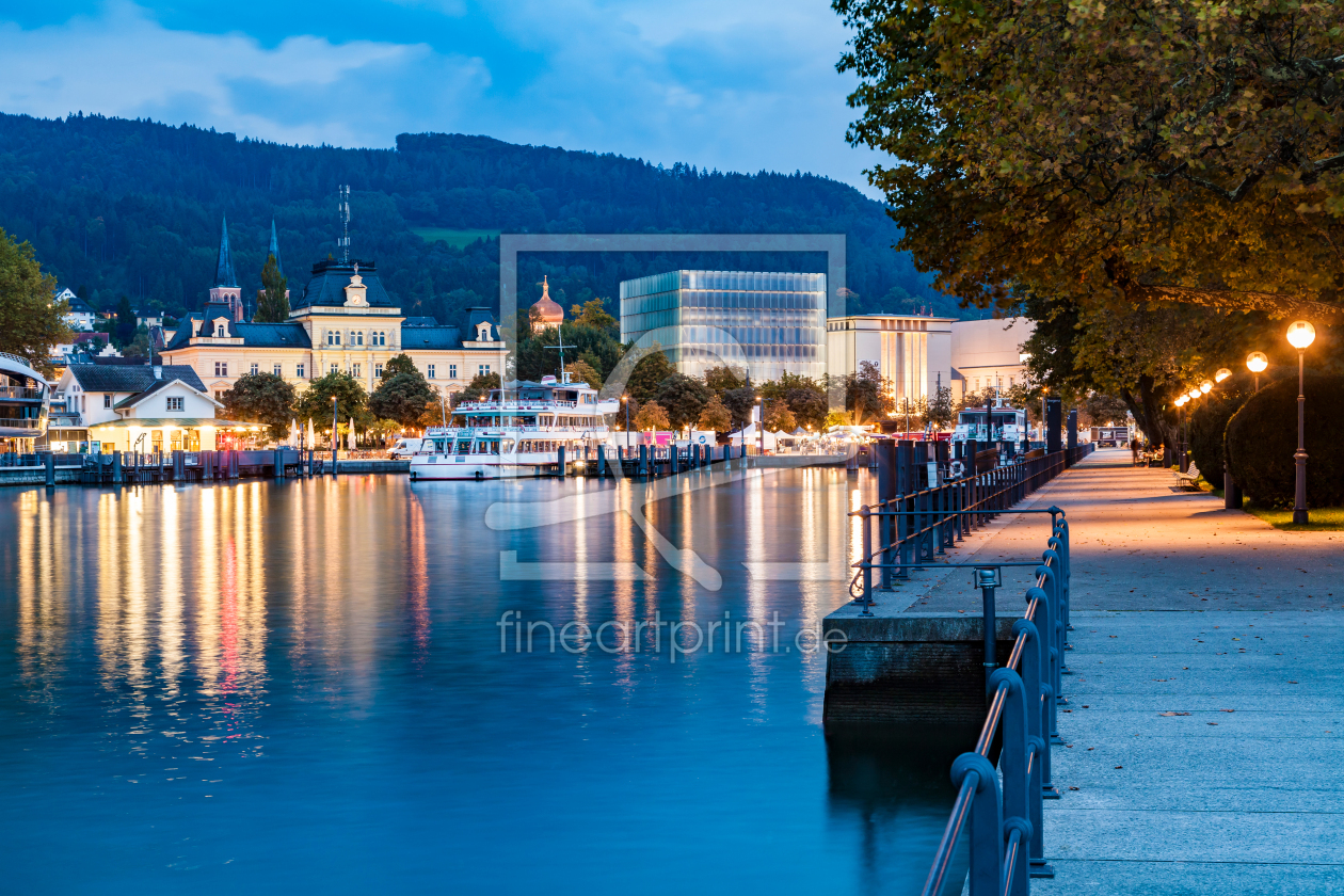 Bild-Nr.: 12939038 Bregenz in Österreich am Abend erstellt von dieterich