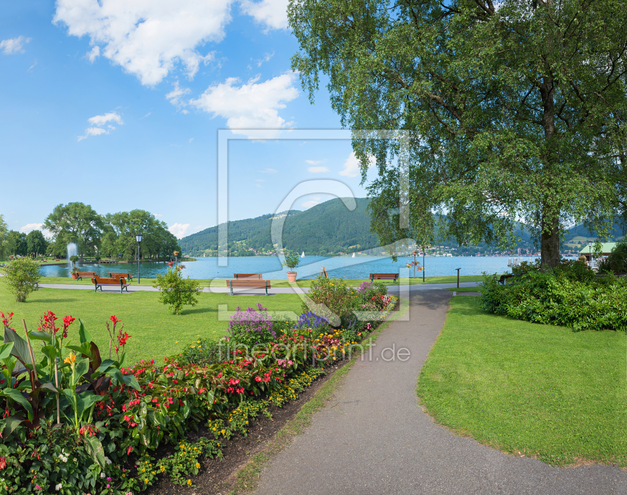 Bild-Nr.: 12941187 Kurparkidylle Bad Wiessee am Tegernsee erstellt von SusaZoom