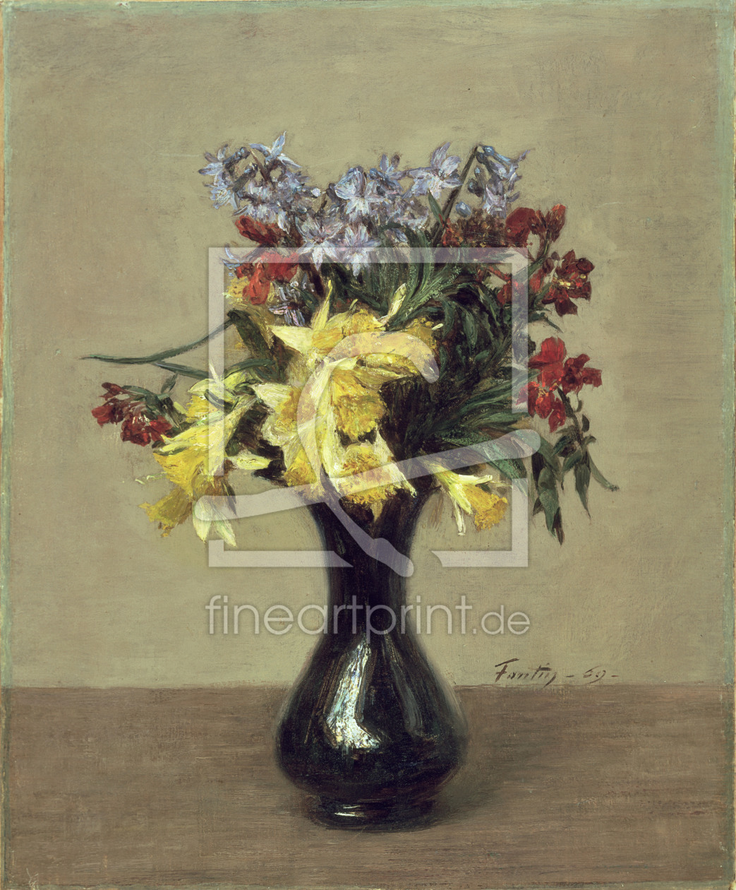 Bild-Nr.: 30000080 H. Fantin-Latour / Spring Flowers / 1869 erstellt von Fantin-Latour, Henri