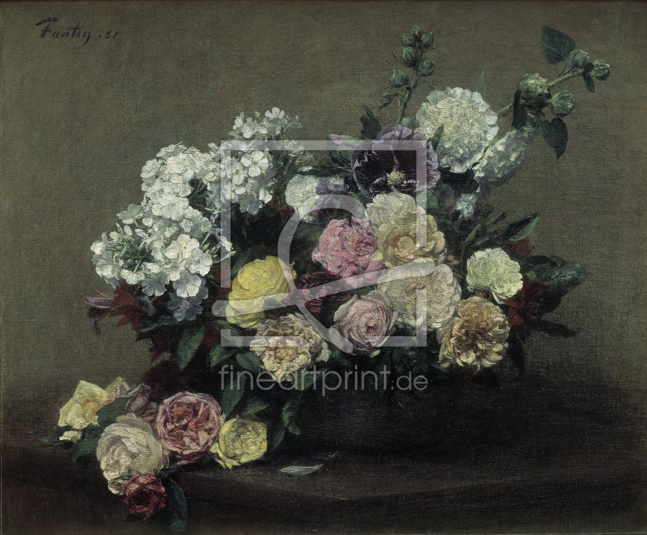 Bild-Nr.: 30000082 H.Fantin-Latour, Rosen erstellt von Fantin-Latour, Henri