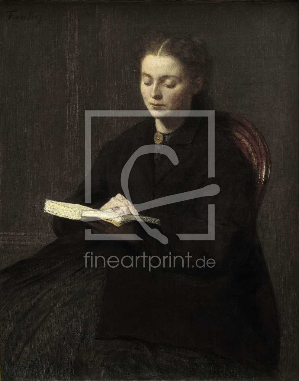 Bild-Nr.: 30000084 H.Fantin-Latour, La lecture erstellt von Fantin-Latour, Henri