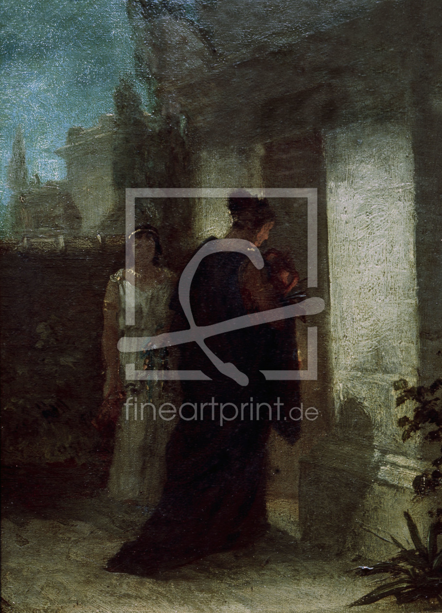 Bild-Nr.: 30000114 A.Feuerbach, Frau im Trauergewand erstellt von Feuerbach, Anselm