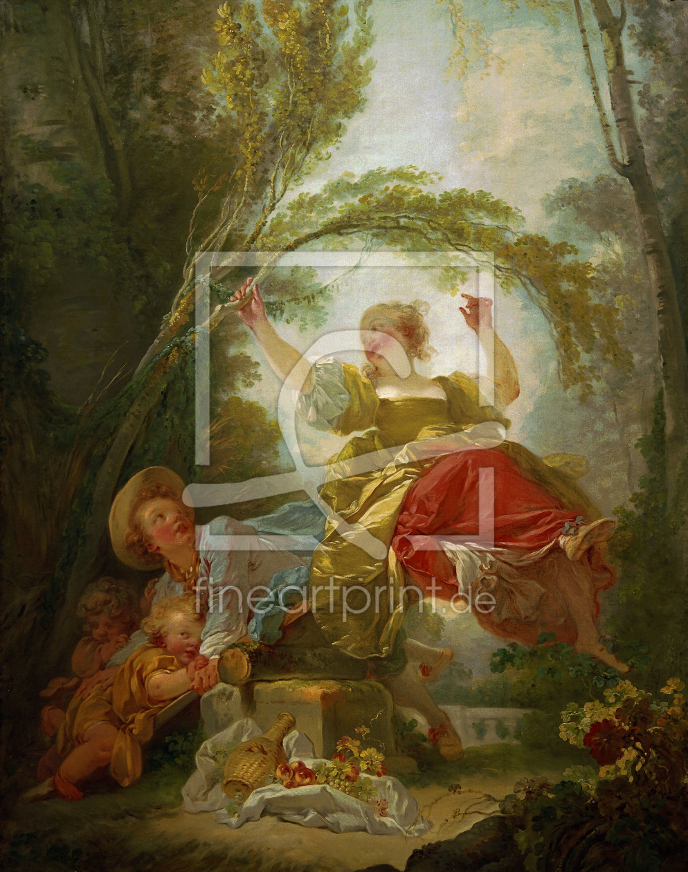 Bild-Nr.: 30000204 Jean-Honoré Fragonard, The Swing erstellt von Fragonard, Jean-Honoré