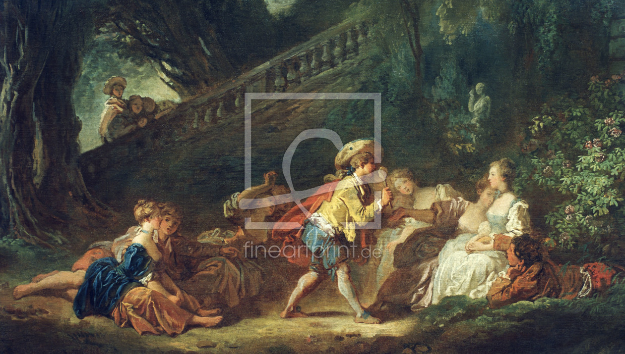 Bild-Nr.: 30000206 J.H.Fragonard, Game in the Park erstellt von Fragonard, Jean-Honoré