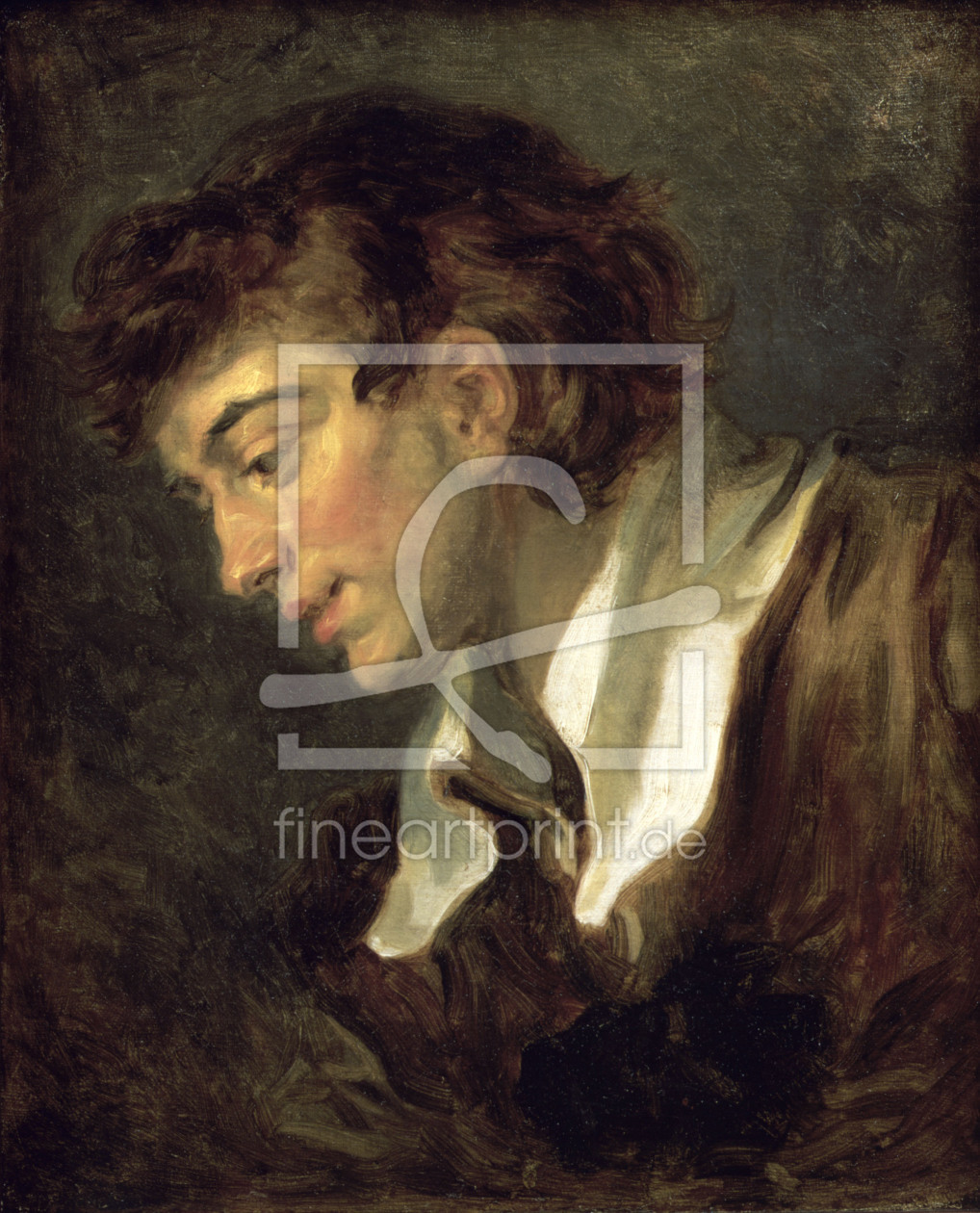 Bild-Nr.: 30000228 Fragonard / Head of a young Man erstellt von Fragonard, Jean-Honoré