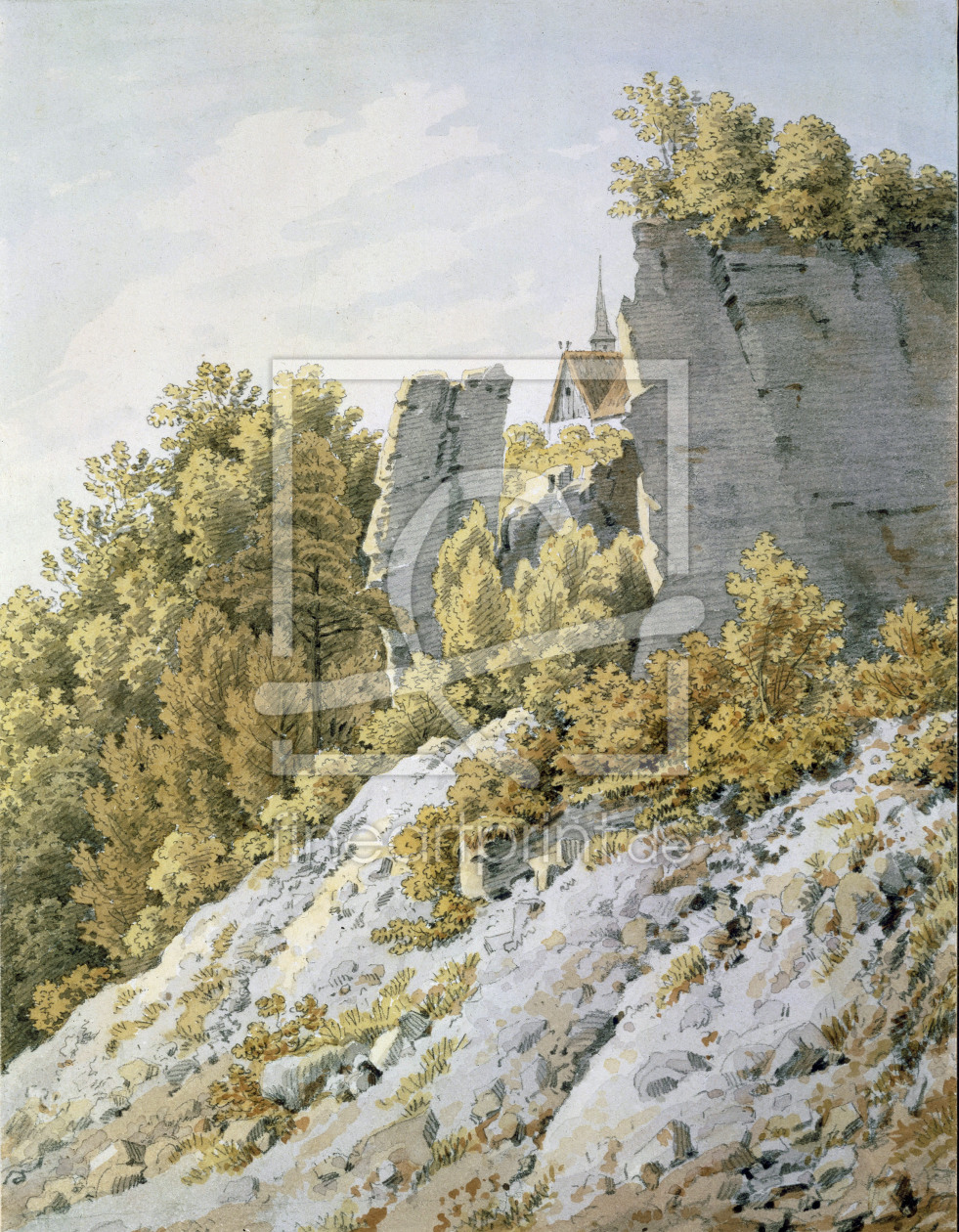 Bild-Nr.: 30000356 Friedrich / Elbsandsteingebirge / c.1828 erstellt von Friedrich, Caspar David