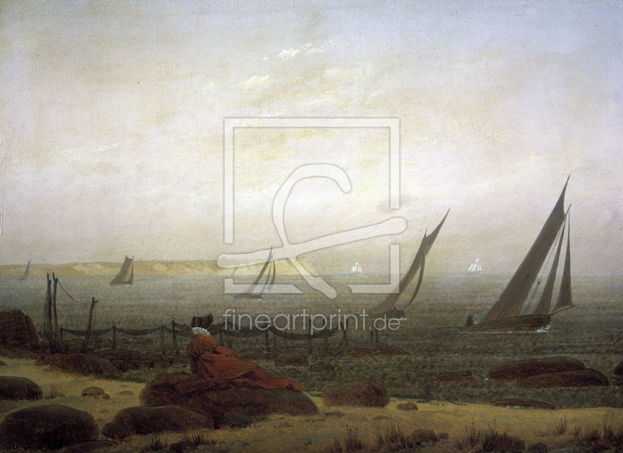Bild-Nr.: 30000378 Friedrich / Woman at the sea / c.1818 erstellt von Friedrich, Caspar David
