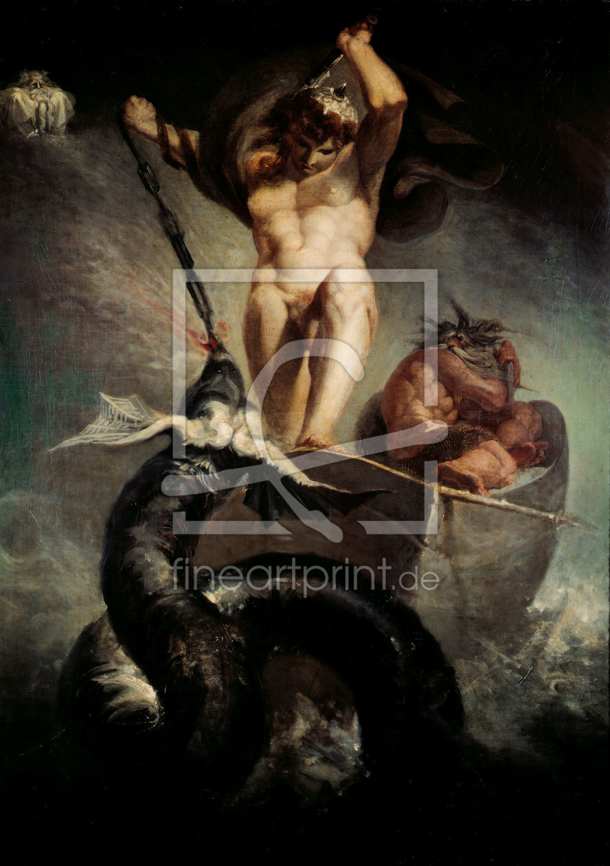 Bild-Nr.: 30000492 Fuseli /Thor Fighting Midgard Snake/1788 erstellt von Füssli, Johann Heinrich d.J.