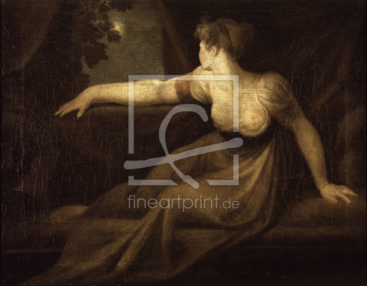 Bild-Nr.: 30000502 Fuseli / Lady at the Window, Moonlight erstellt von Füssli, Johann Heinrich d.J.