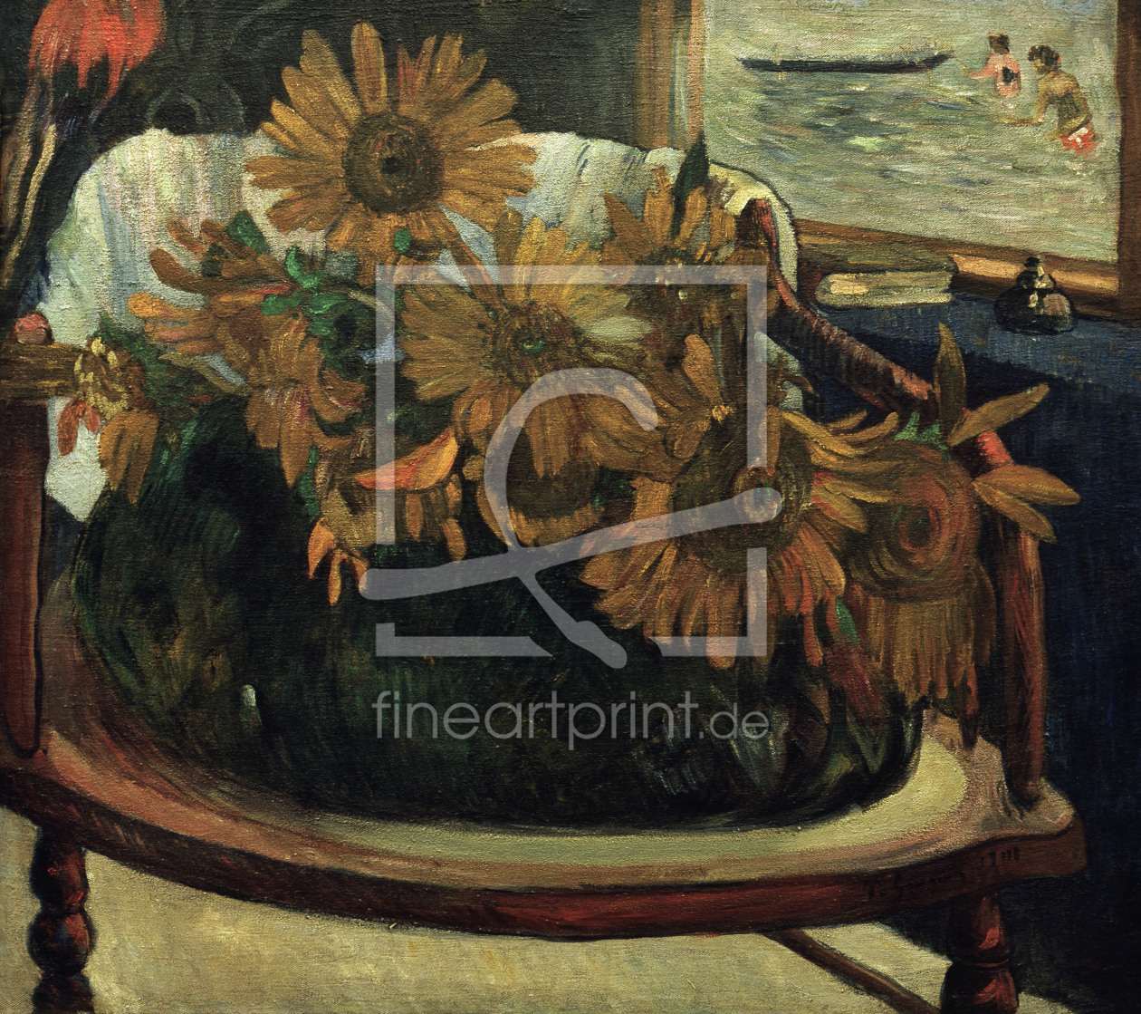 Bild-Nr.: 30000532 P.Gauguin, Sunflowers in an armchair erstellt von Gauguin, Paul