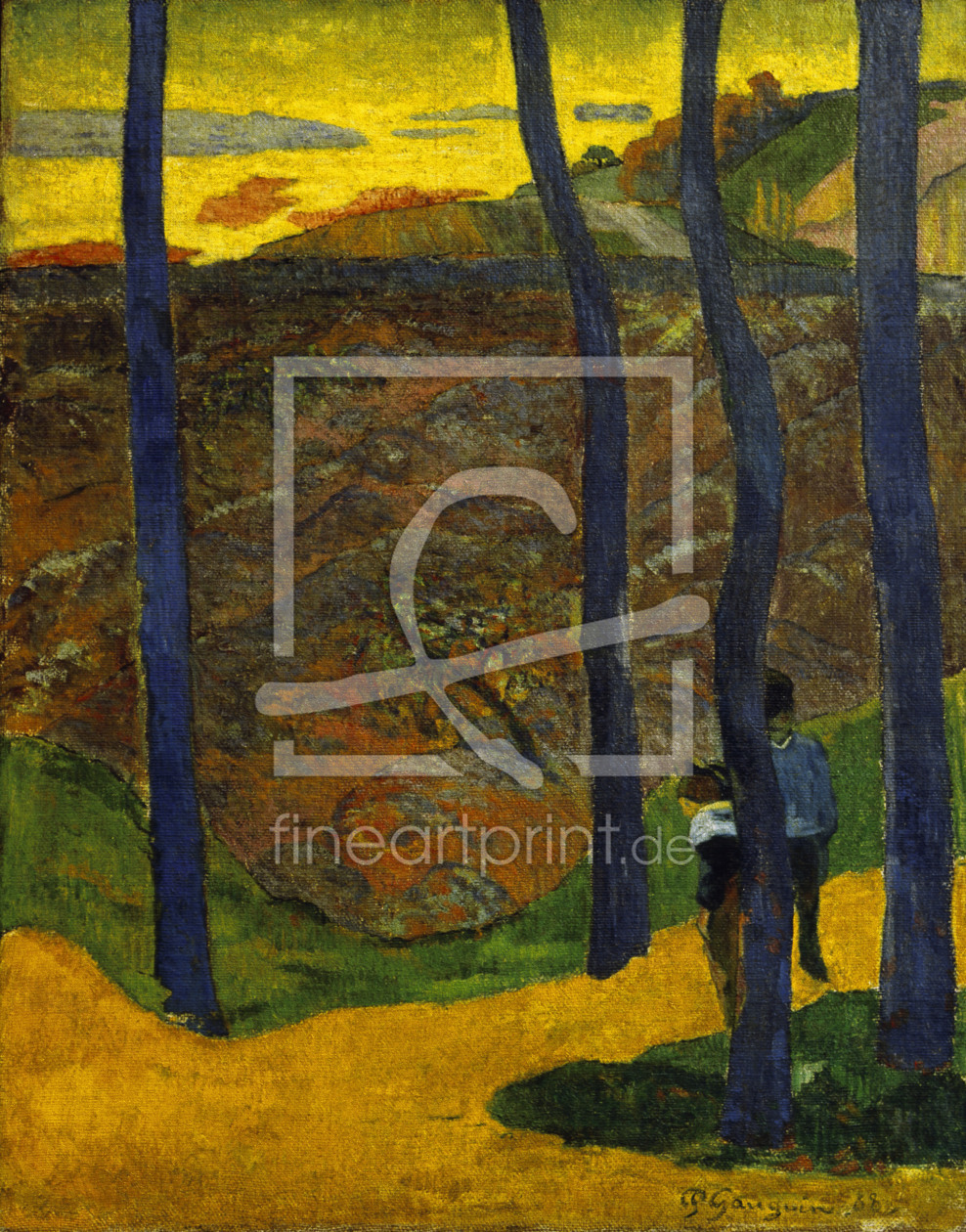 Bild-Nr.: 30000546 Gauguin / Blue Trees / 1888 erstellt von Gauguin, Paul