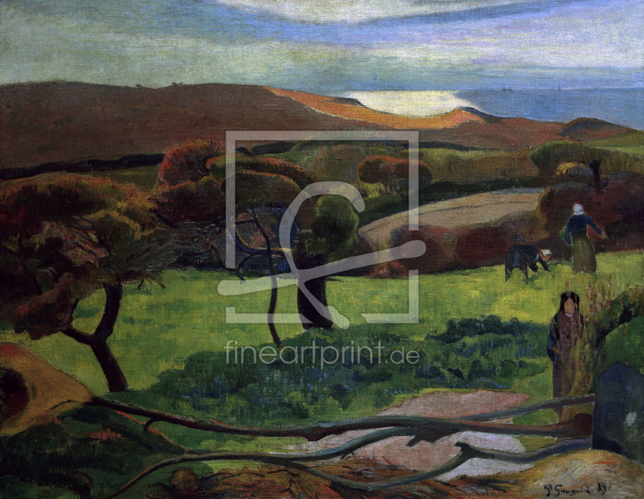 Bild-Nr.: 30000558 Gauguin / Landscape in Brittany / 1889 erstellt von Gauguin, Paul