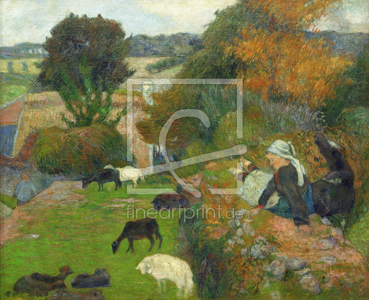 Bild-Nr.: 30000576 P.Gauguin, Bretonische Schäferin erstellt von Gauguin, Paul