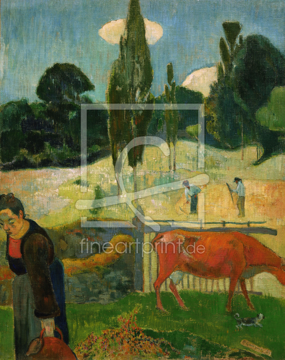 Bild-Nr.: 30000586 Gauguin / The red cow / 1889 erstellt von Gauguin, Paul