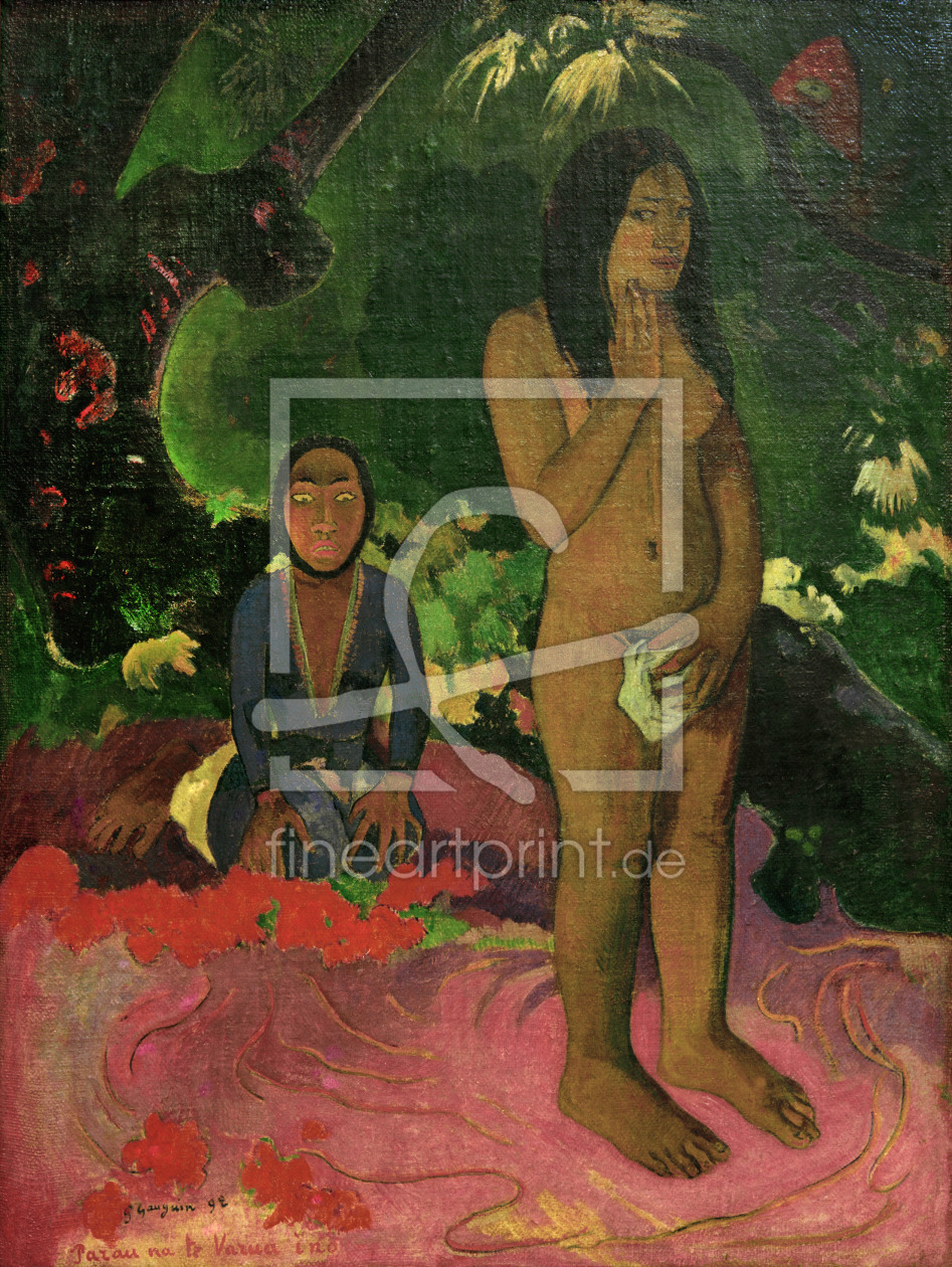 Bild-Nr.: 30000616 P.Gauguin/ Parau na te varua ino Bild-Nr.: 30000616 P.Gauguin/ Parau na te varua ino erstellt von Gauguin, Paul