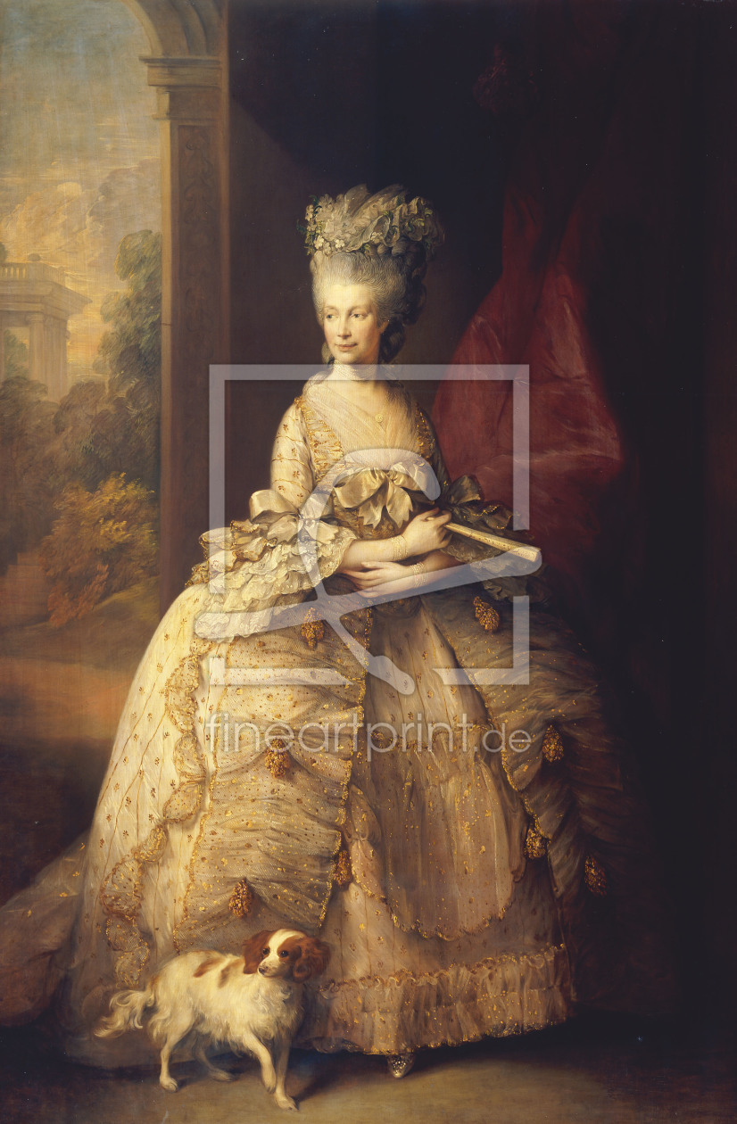 Bild-Nr.: 30000678 Queen Charlotte of England /Gainsborough erstellt von Gainsborough, Thomas