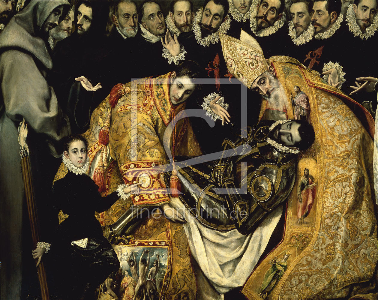 Bild-Nr.: 30000814 El Greco, Burial of Count of Orgaz erstellt von Greco, El (Domenikos Theotokopoulos)