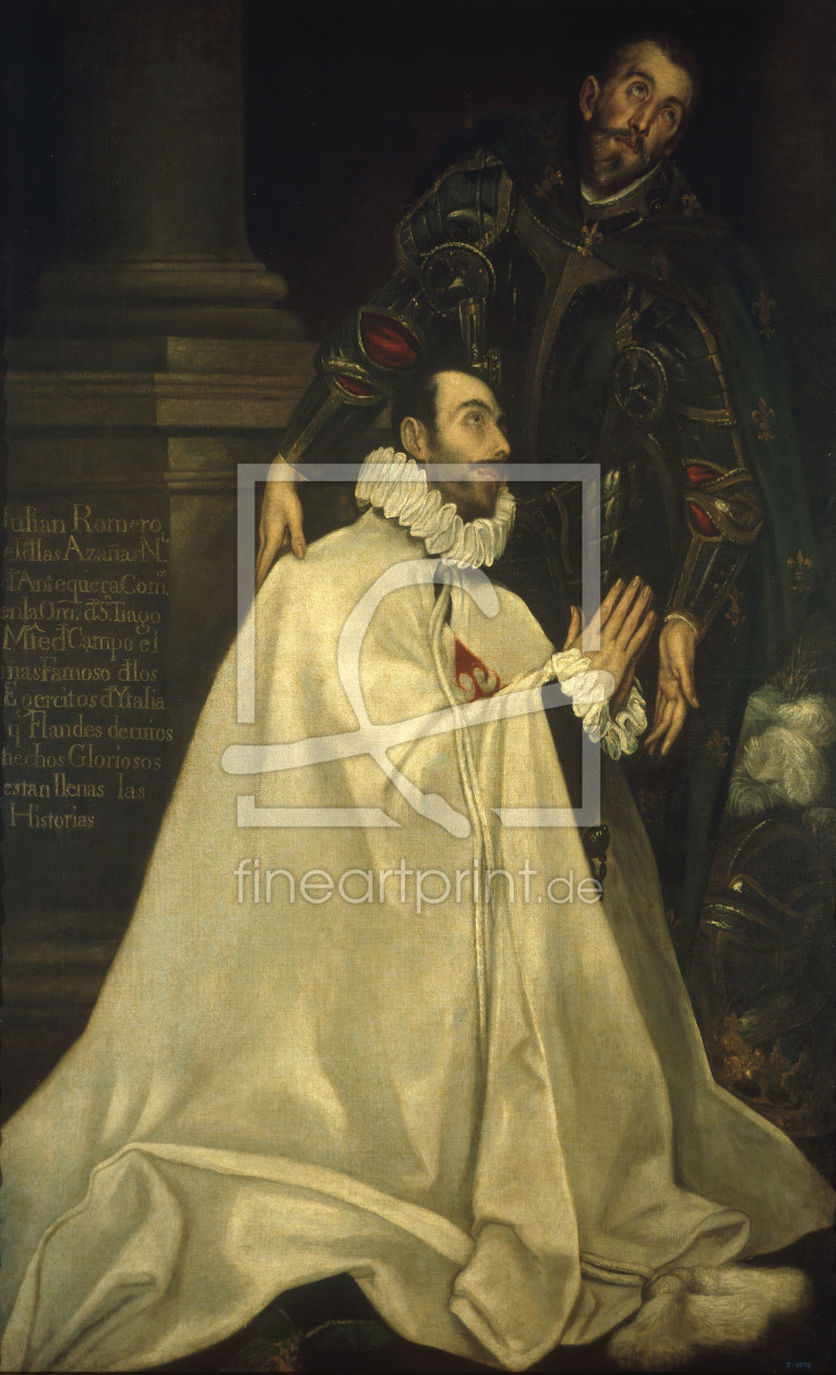 Bild-Nr.: 30000818 El Greco / Julián Romero and St. Julian erstellt von Greco, El (Domenikos Theotokopoulos)