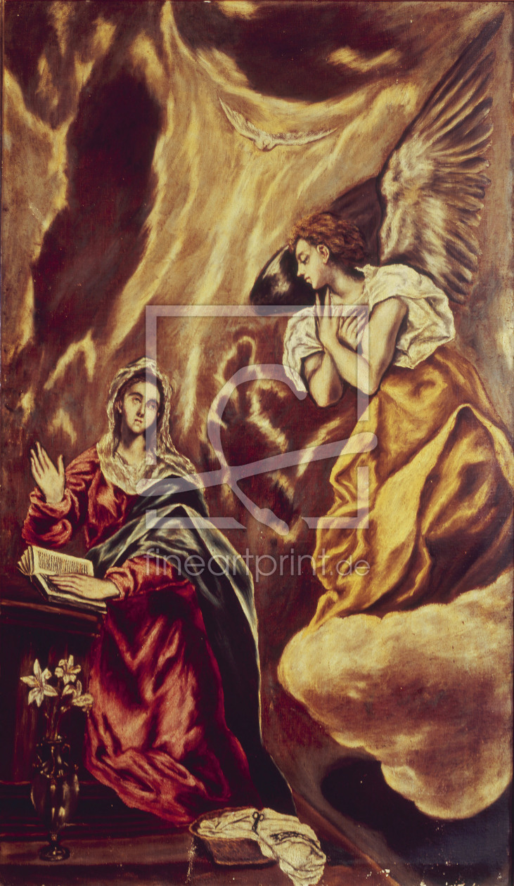 Bild-Nr.: 30000822 El Greco / Annunciation to Mary erstellt von Greco, El (Domenikos Theotokopoulos)