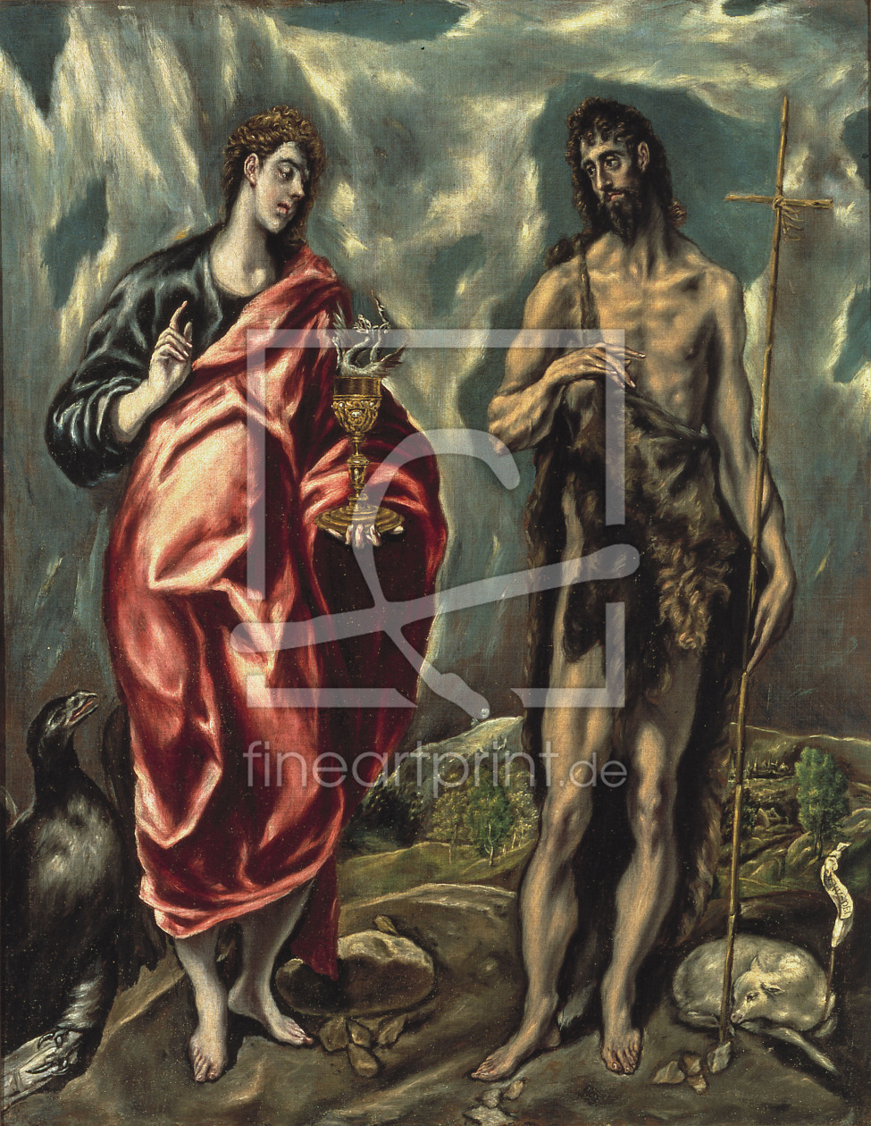 Bild-Nr.: 30000824 John the Baptist & Evangelist / El Greco erstellt von Greco, El (Domenikos Theotokopoulos)