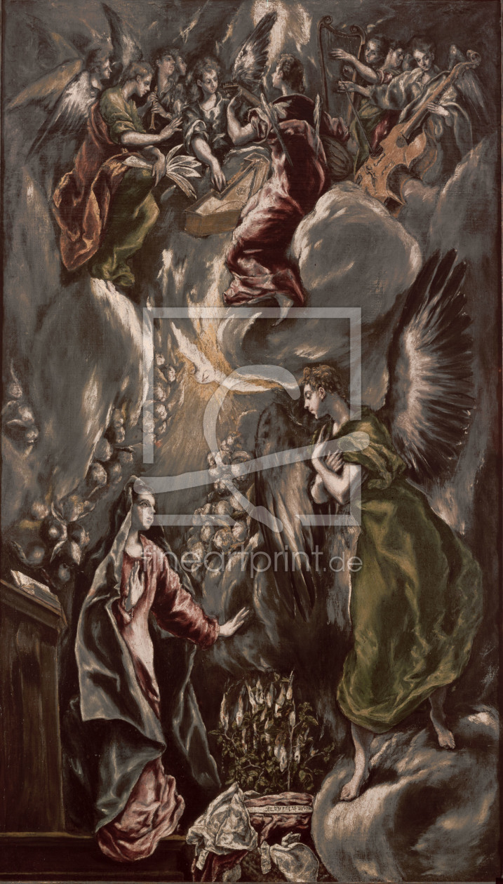 Bild-Nr.: 30000826 El Greco / Annunciation to Mary erstellt von Greco, El (Domenikos Theotokopoulos)