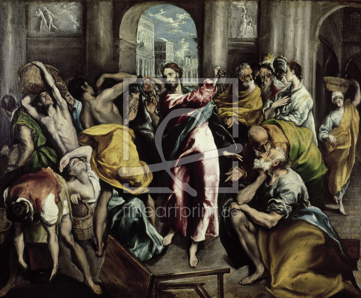 Bild-Nr.: 30000832 El Greco, Cleaning of the Temple Bild-Nr.: 30000832 El Greco, Cleaning of the Temple erstellt von Greco, El (Domenikos Theotokopoulos)