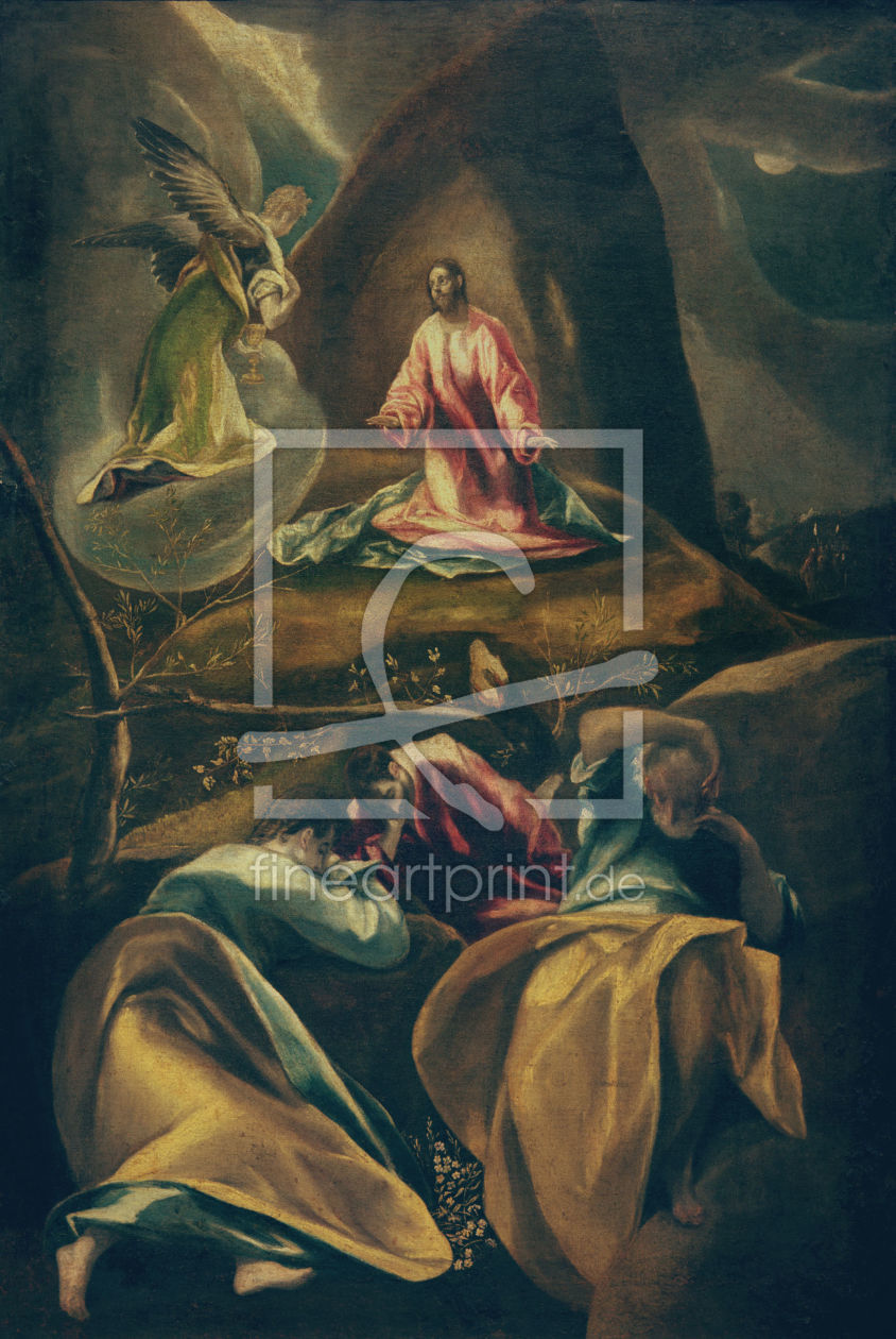 Bild-Nr.: 30000836 El Greco / Christ on the Mount of Olives erstellt von Greco, El (Domenikos Theotokopoulos)