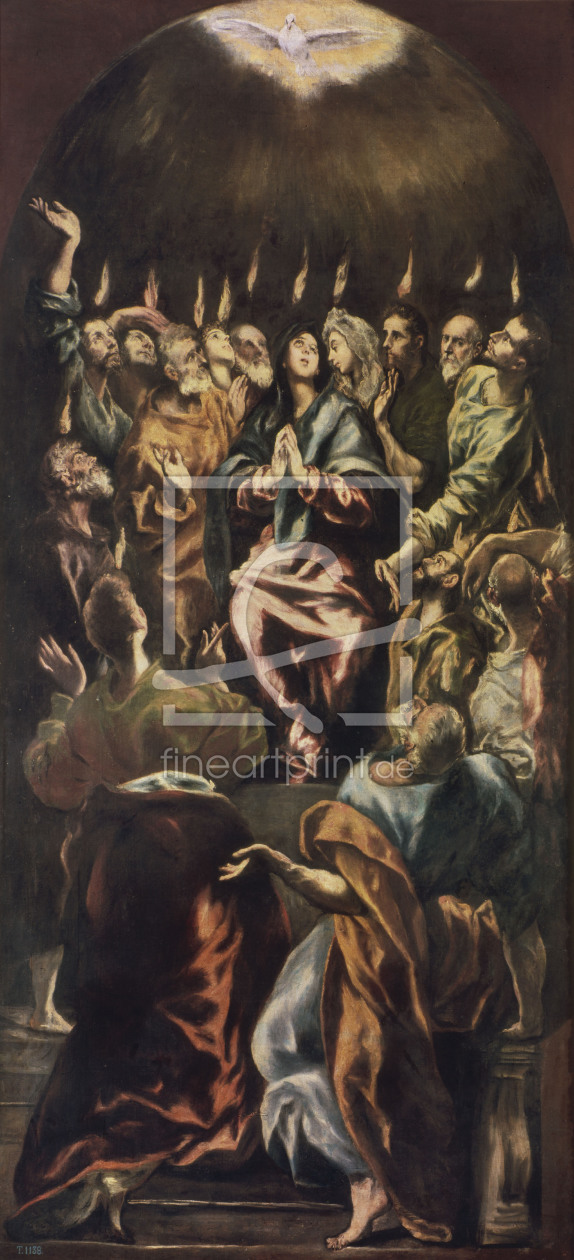 Bild-Nr.: 30000840 El Greco / Effusion of the Holy Spirit erstellt von Greco, El (Domenikos Theotokopoulos)