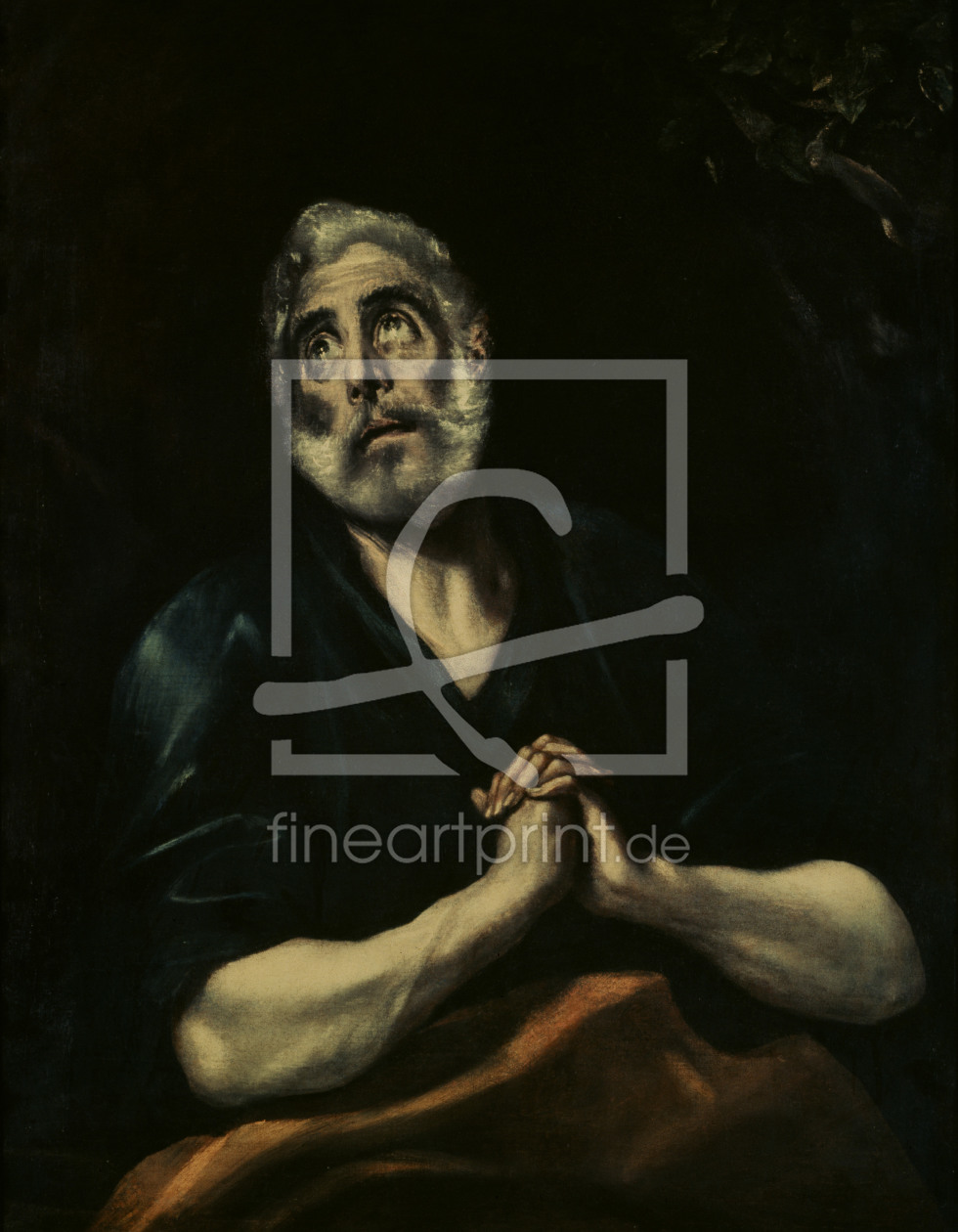 Bild-Nr.: 30000842 El Greco / Repentant Peter / Painting erstellt von Greco, El (Domenikos Theotokopoulos)