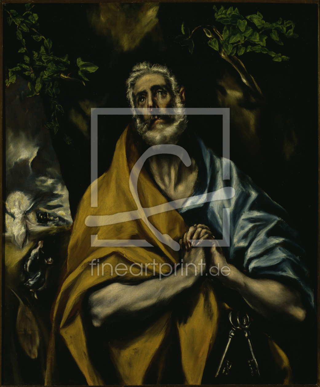 Bild-Nr.: 30000844 The Repentant Peter / El Greco erstellt von Greco, El (Domenikos Theotokopoulos)